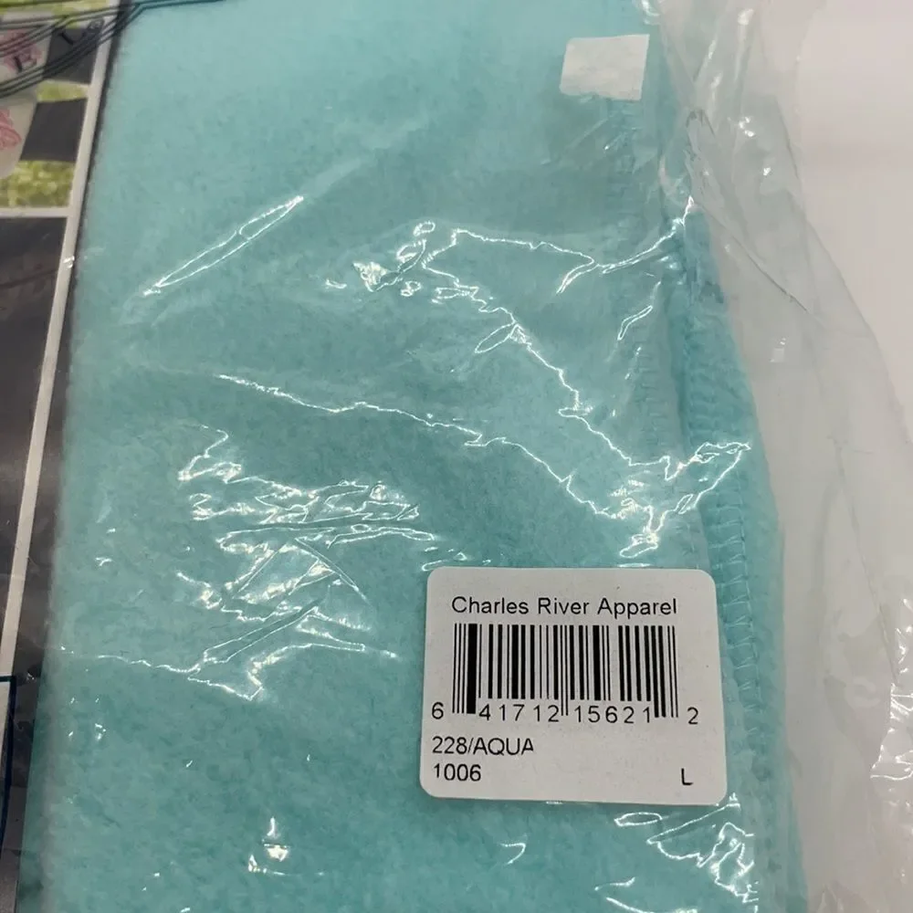 NWT Charles Rivers New Englander Boot Socks Aqua Size Large
